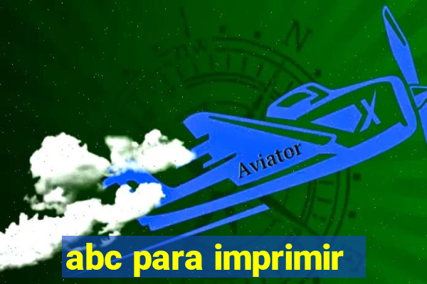 abc para imprimir